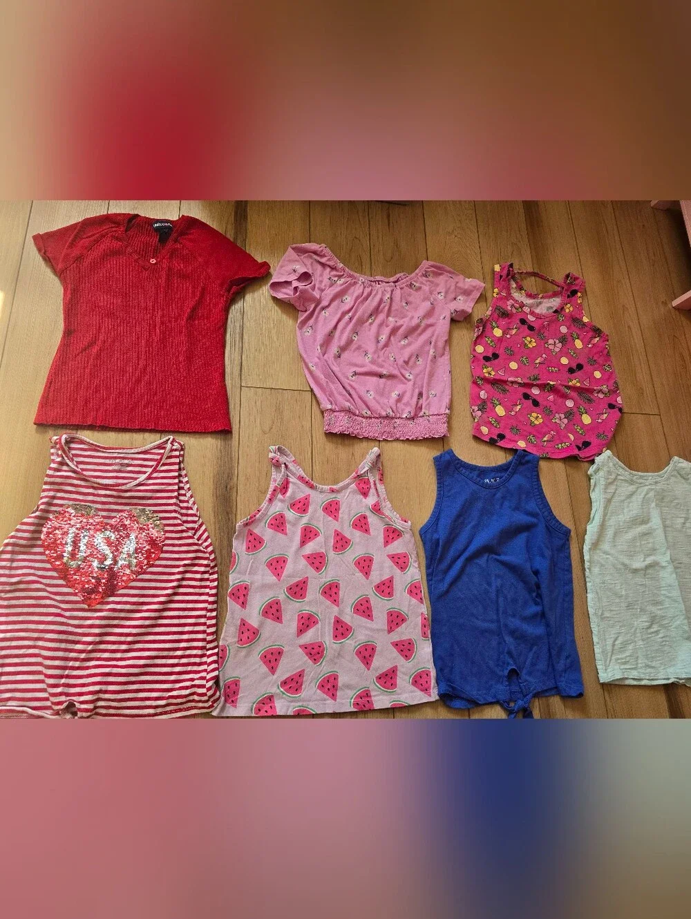 Girls Bundle Of 7 Tops